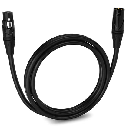 LyxPro 6 Feet XLR Microphone Cable Balanced Male to Female 3 Pin Mic Cord for Powered Speakers Audio Interface Professional Pro Audio Performance and Recording Devices - Blue - PuriLite