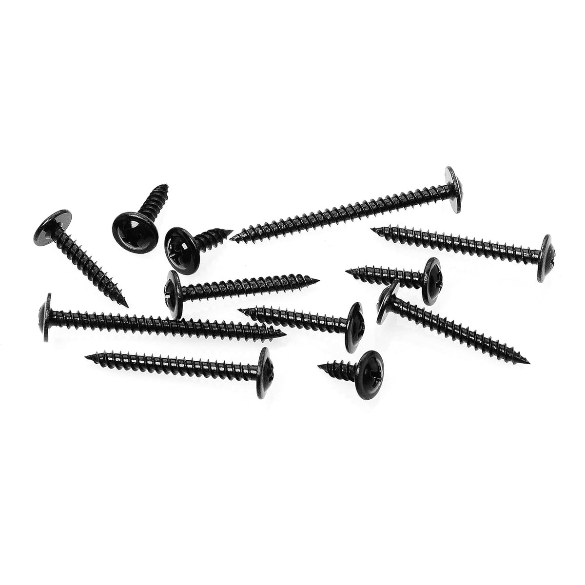 150Pcs #8 × 2" Black Screws for Wood, Phillips Truss Head Wood Screws, Quick Metal Self Tapping, Zinc Plated Steel, Truss Head Screws by Mywish - PuriLite