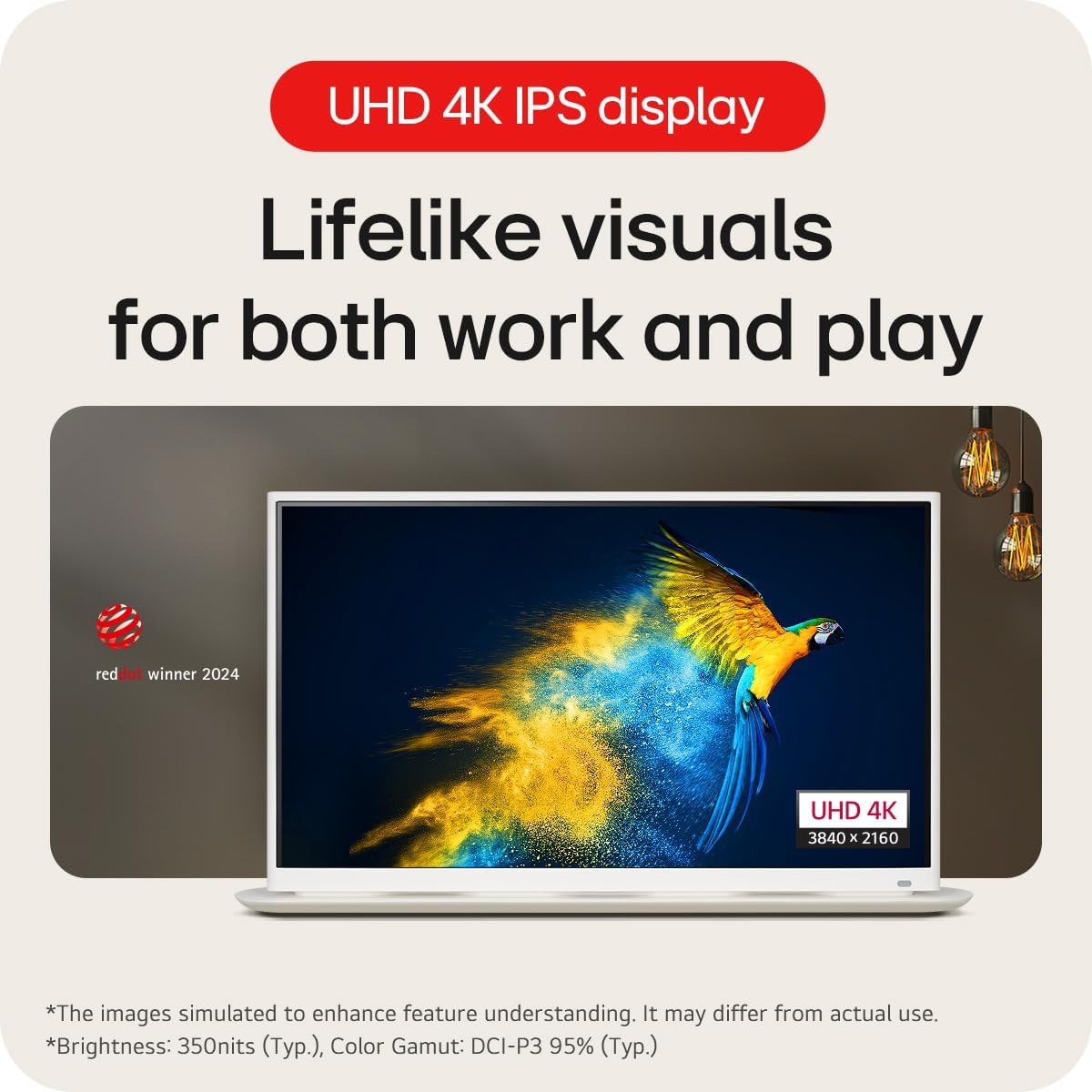LG 27" 27BA45U-B 27" Ultrafine UHD (3840 x 2160) 4K IPS Monitor – 5ms 60Hz HDR10, DCI-P3 90%, Tilt/Height/Swivel/Pivot Adjustment, HDMI & DisplayPort, Eye Comfort, Black - PuriLite