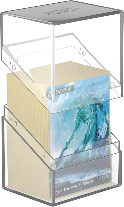 Ultimate Guard Boulder 100+ Classic, Deck Case for 100 Double-Sleeved TCG Cards, Onyx, Secure & Durable Storage for Trading Card Games, Soft-Touch Finish - PuriLite
