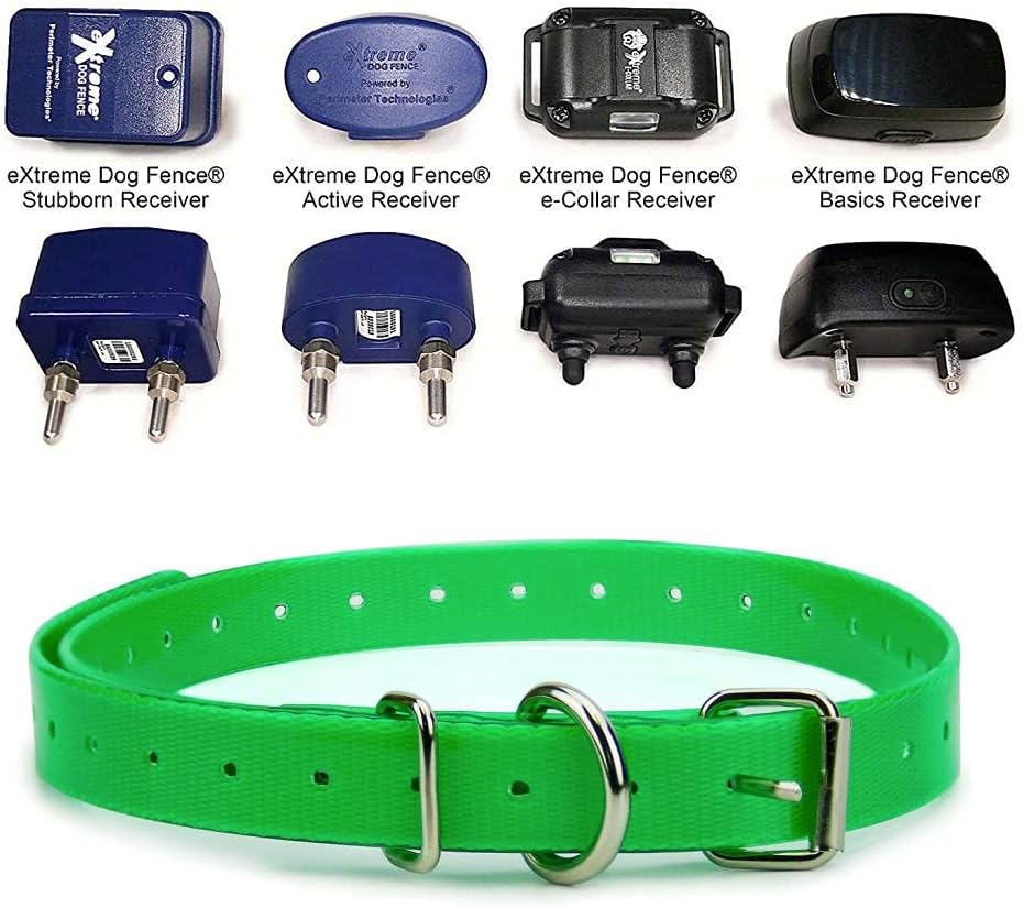 Orange Heavy-Duty 3/4" Waterproof and Odor Proof TPU Replacement Dog Collar Strap for Bark, Shock, Training and Electric Dog Fence Receiver Collars - PuriLite