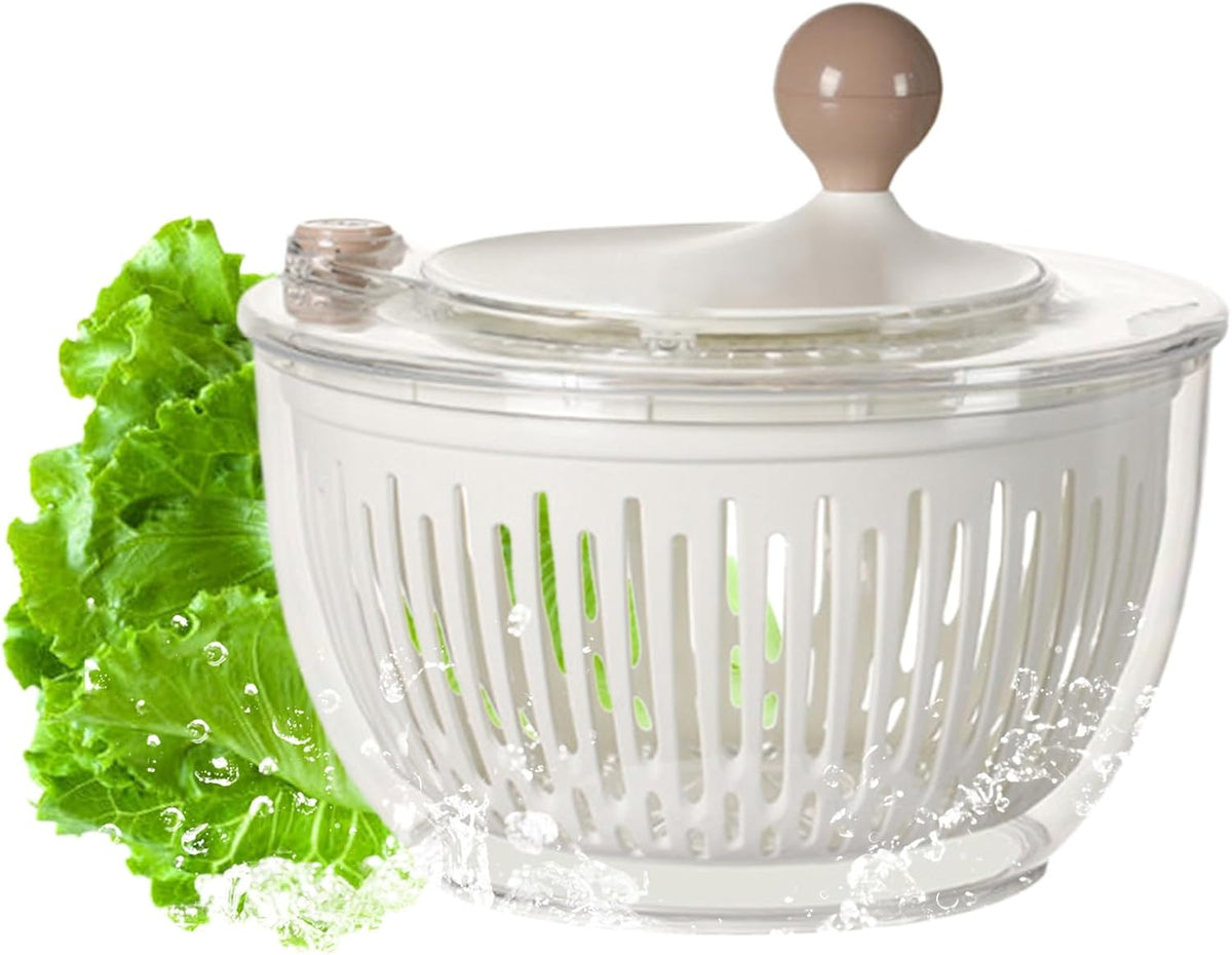 Salad Dryer,Lettuce Washer and Spinner 4.5L | Bowl Basket Container Strainer with Non-Slip Base for Vegetable Fruit Cleaning Storage Kitchen Refrigerator - PuriLite