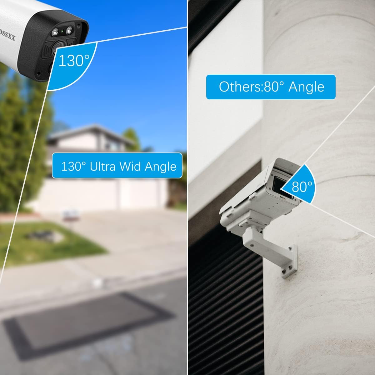 (4K/8.0MP,130°Ultra Wide Angle,2-Way Audio) Wired PoE Camera System with Monitor Outdoor IP Camera for House Indoor Home Security Systems, PIR Surveillance Cameras Video DVR Set - PuriLite
