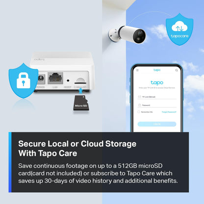 TP-Link Tapo Solar-Powered Security Camera Kit, 2K Wireless Battery Camera w/Solar Panel Base, Smart Person Detection, SD/Cloud Storage, Spotlight Color Night Vision, No Hub Needed (Tapo C410 KIT) - PuriLite