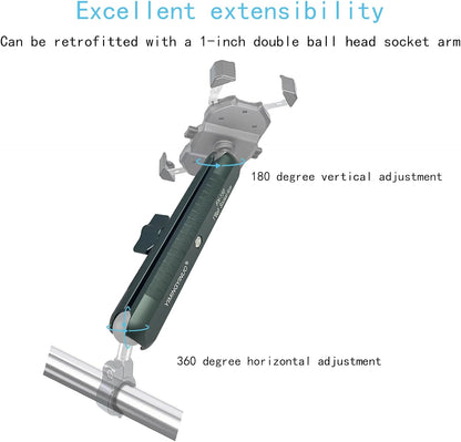 YIMINGYINUO Double Socket Arm Compatible with RAM Mounts B Size 1" Ball Components for Bike/Motorcycle/ATV Phone Mount, Emeralds (Short Arm) - PuriLite