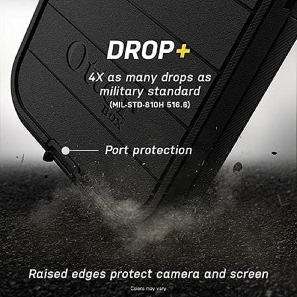 OTTERBOX Defender Series Case for Samsung Galaxy S22 (Only) - Holster Clip Included - Microbial Defense Protection - Non-Retail Packaging - Black - PuriLite