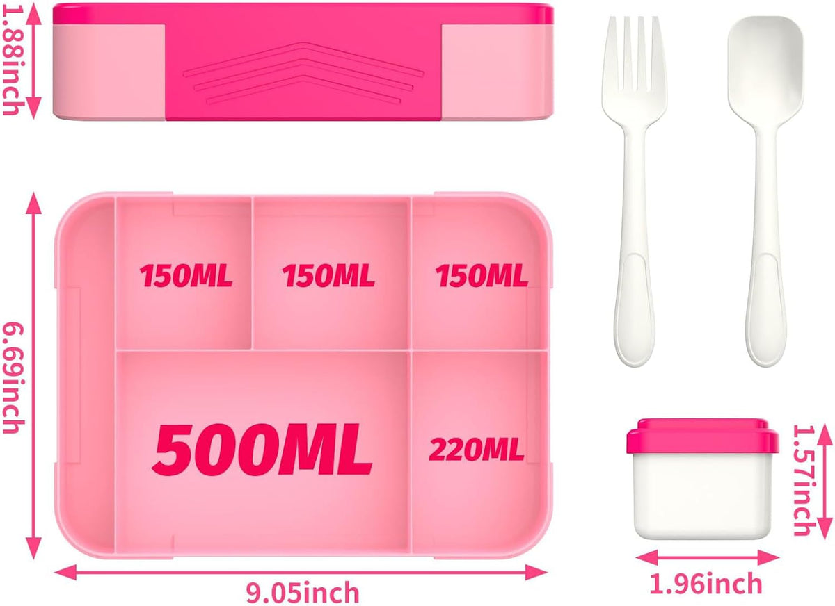 Hap Tim Bento Box Lunch Box for Kids (CA1265-BL) - PuriLite