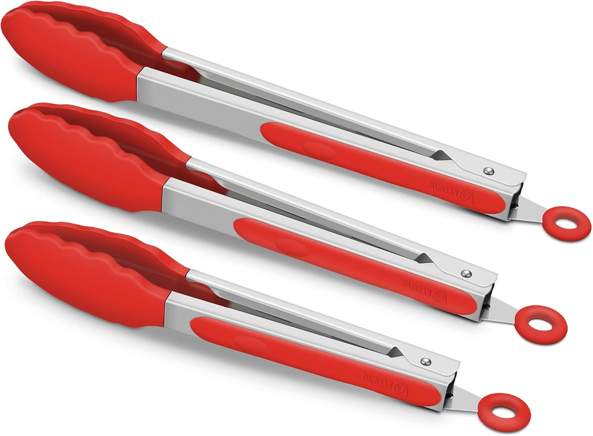 Purilite Select Silicone &amp; Stainless Steel Kitchen Tongs - PuriLite