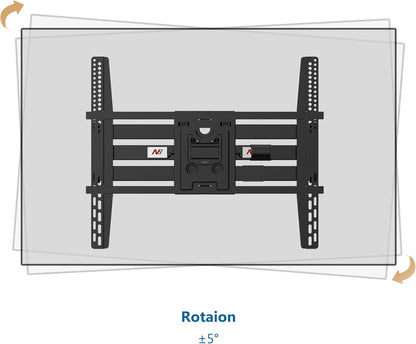 NB North Bayou Heavy Duty TV Wall Mount Double Arms Articulating Swivel TV Bracket for Most 75”-110 inch LED LCD OLED TVs VESA Compatible Hold up to 200 lbs Wall Bracket SP5 - PuriLite