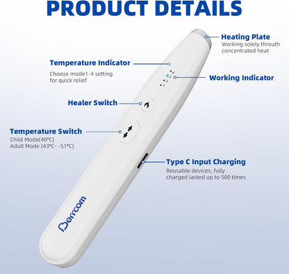 Berrcom Insect Sting and Bite Relief Stick, Chemical-Free Treatment of Insect Bites for Symptom Relief from Itching and Swelling Rechargeable Bug Bite Itch Relief Thing for Mosquito Bites - PuriLite
