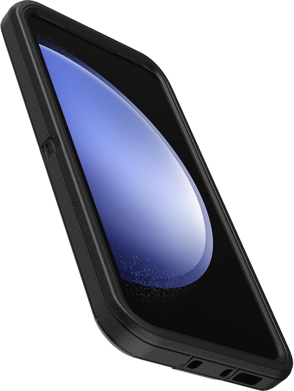 OtterBox Galaxy S23 FE Defender Series Case - Black, Rugged & Durable, with Port Protection, Includes Holster Clip Kickstand - PuriLite