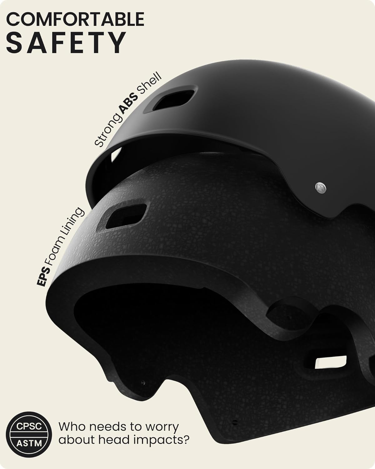 OutdoorMaster Skateboard Cycling Helmet - Two Removable Liners Ventilation Multi-Sport Scooter Roller Skate Inline Skating Rollerblading for Kids, Youth & Adults - PuriLite