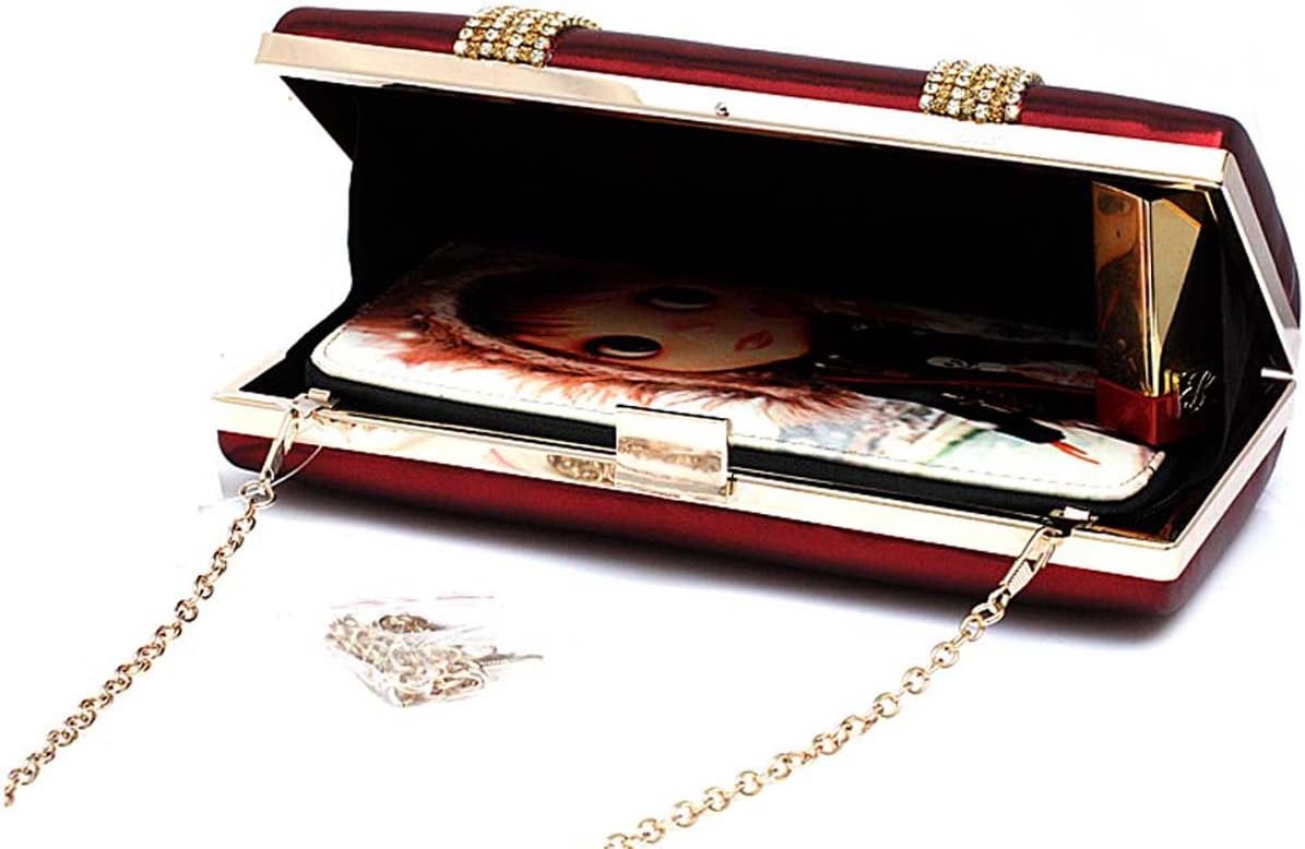 Ankoee Ladies Envelope Clutch Bag Evening Bag Bridal Wedding Bag Handbag Prom Clutches Handbag - PuriLite