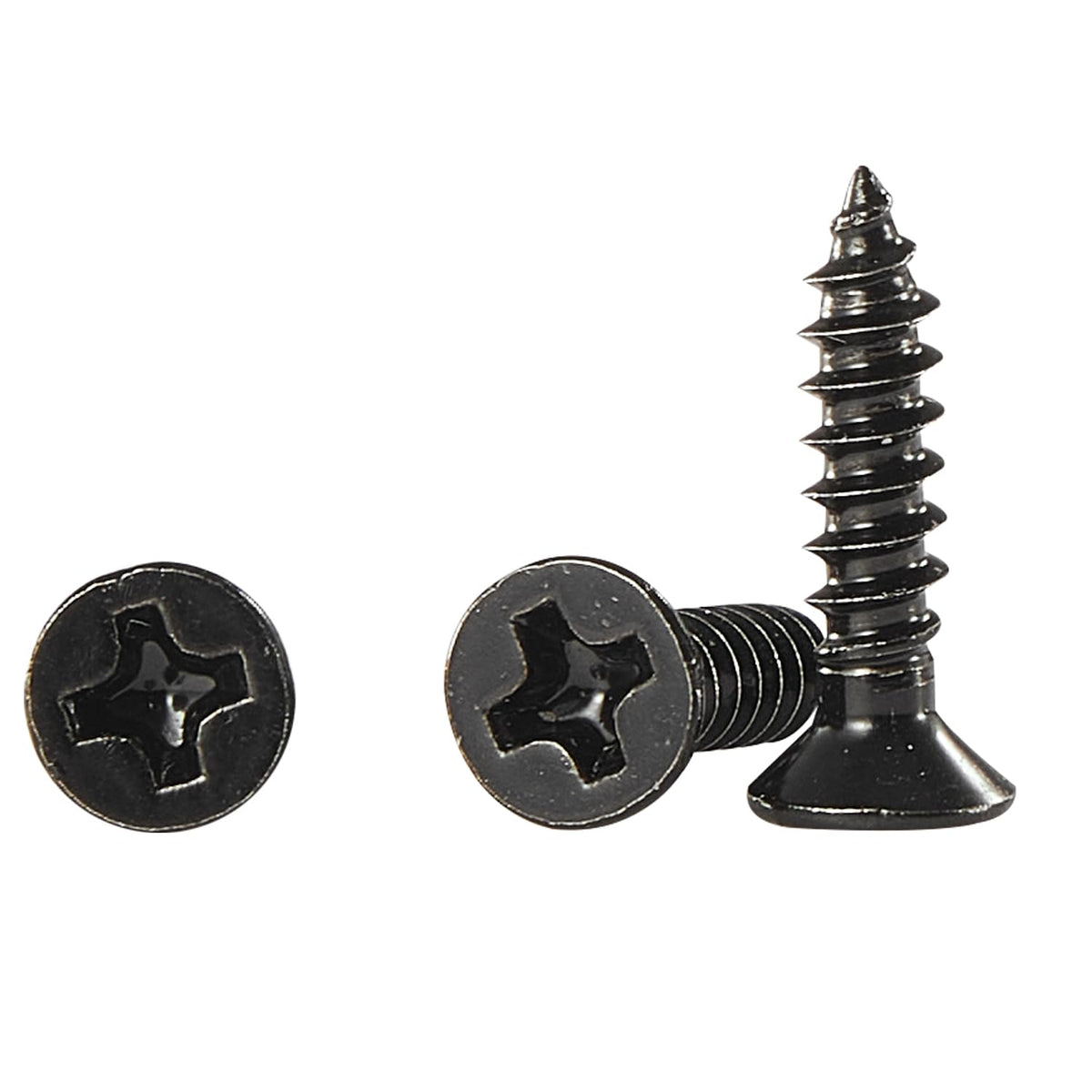 #4 * 2" Wood Screws, Flat Head Phillips Black Stainless Steel, 100Pcs Corrosion Resistant for Wood, Drywall Applications, and Outdoor Use - PuriLite