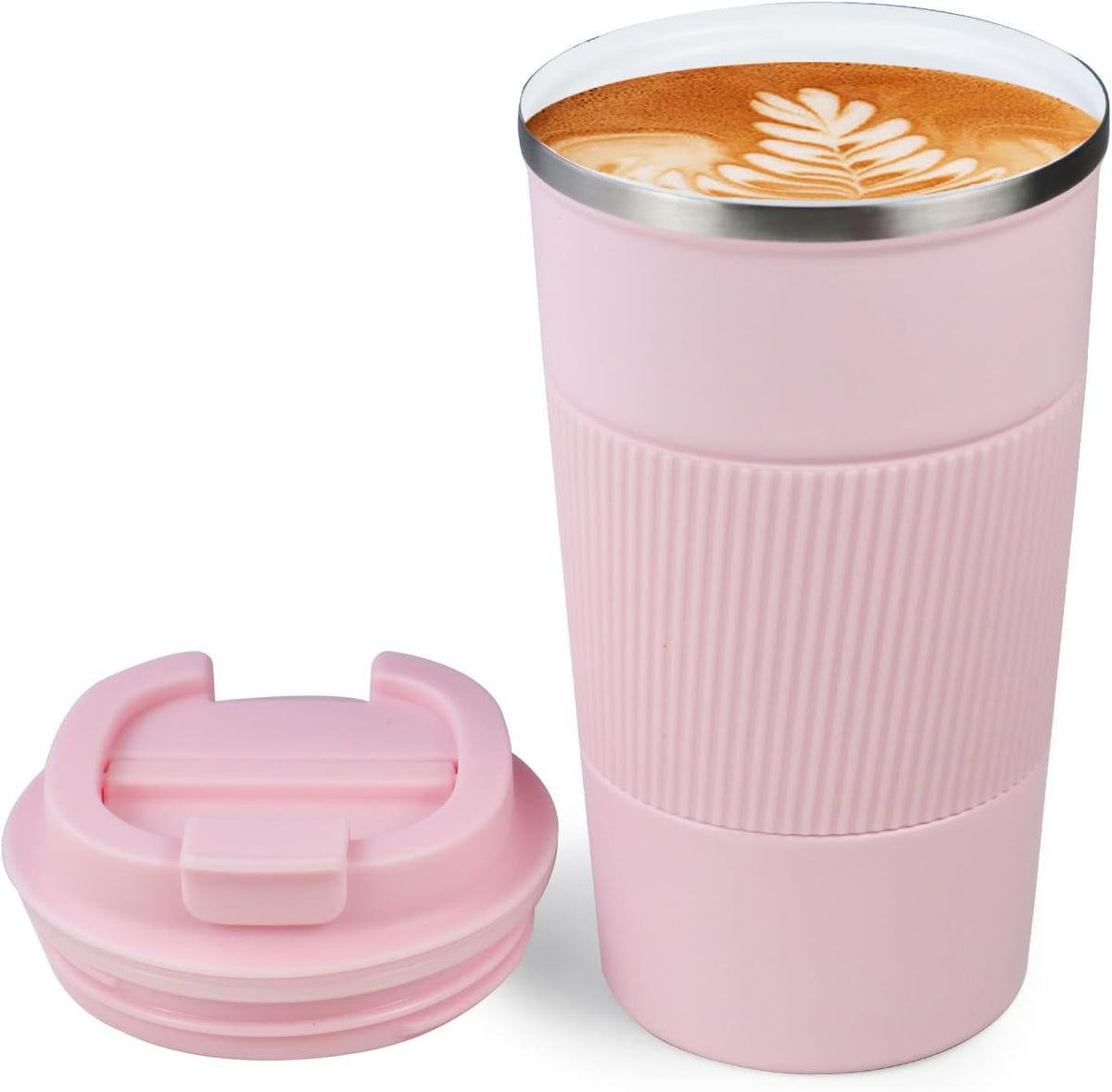 18oz Mug with Ceramic Coating Inside, Insulated Coffee Mug with Lid, Leak Proof Coffee Travel Mug, Travel Coffee Mug Fits in Car Cup Holder - PuriLite