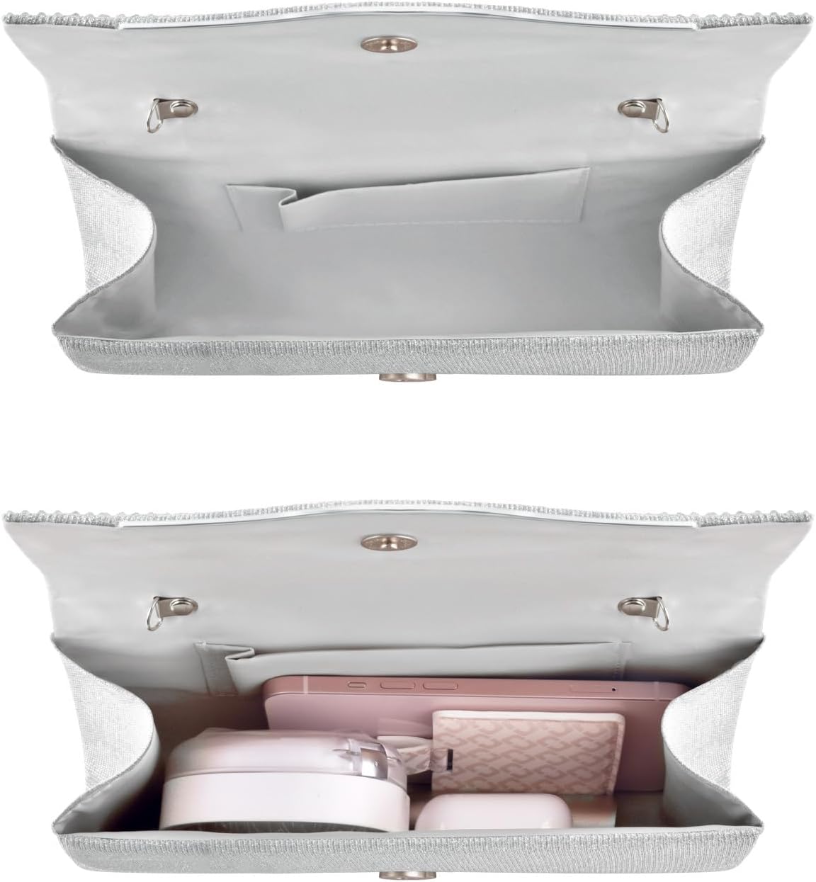 Formal Clutch Purses for Women Evening, Cocktail Clutch Bags Sparkling Shoulder Envelope Party Handbags - PuriLite