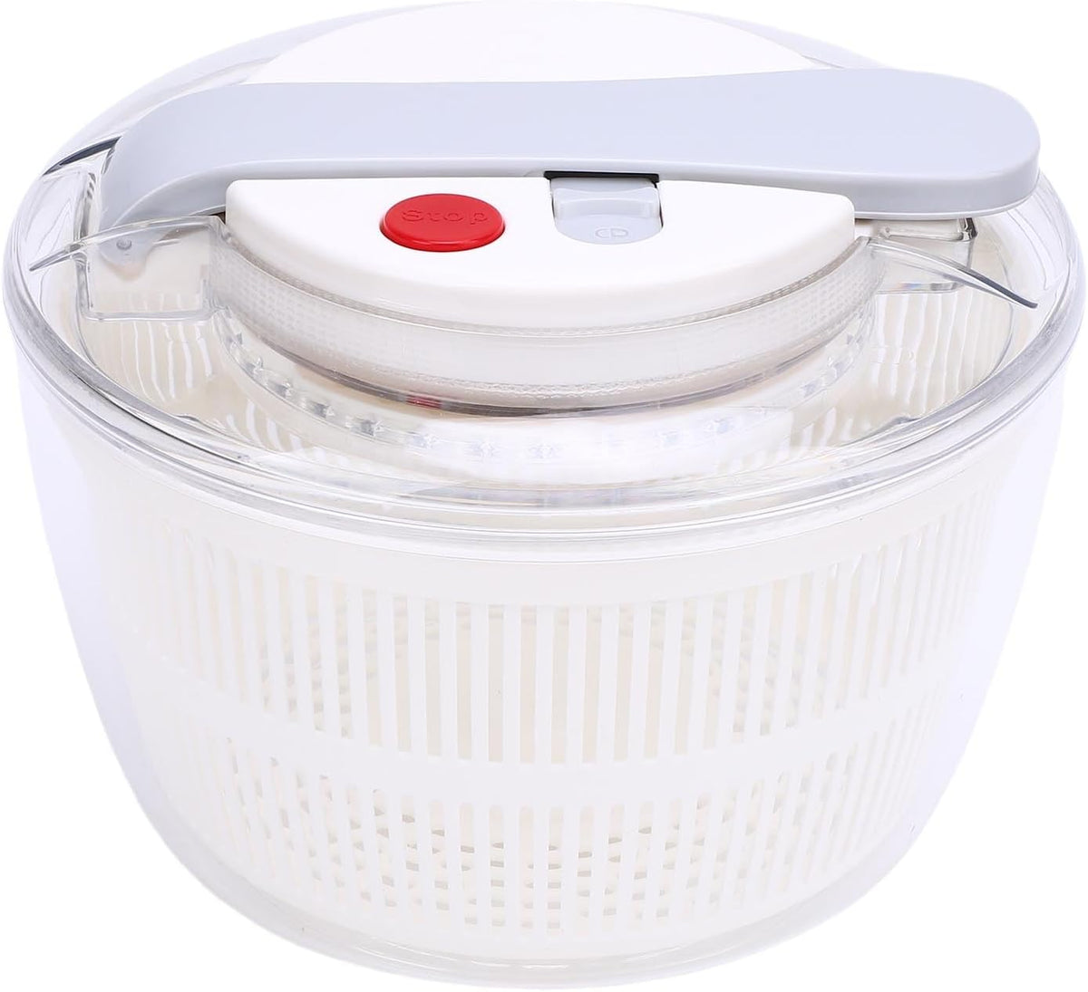 SENECESLI Salad Spinner, Easy Press Vegetable Dryer PP for Lettuce (Black) - PuriLite