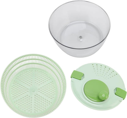 Restokki Vegetable Dryer PP Salad Spinner Multifunction Drainer Bowl Kitchen Green 4L Capacity - PuriLite