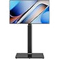 Universal TV Stand with Mount 80 Degree Swivel Height Adjustable and Tilt Function for 27 to 65 inch LCD, LED OLED TVs,HT1002B - PuriLite