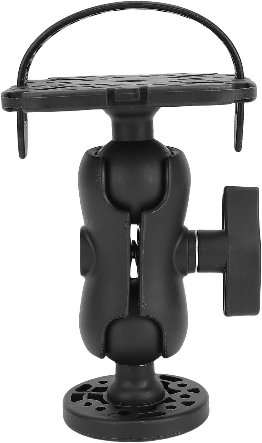 Keenso Fish Finder Mount, Universal 360 Degree Rotating Ball Bracket with ABS Material for Marine Boat Kayak Pontoon Canoe - PuriLite