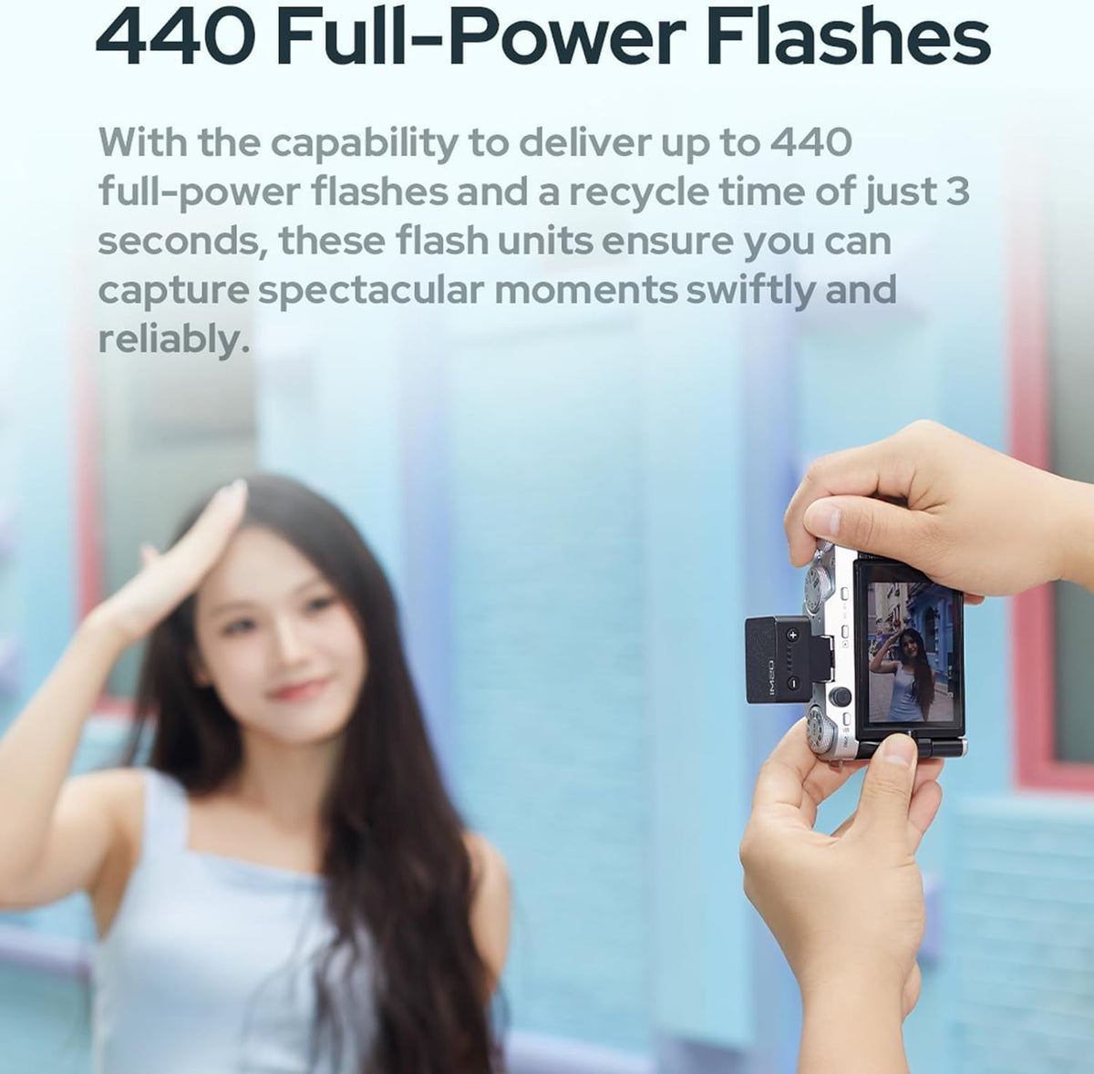 Godox IM20/IM22 Mini Camera Flash,3s Recycle Time,440 Full Power Flash Time Built in Lithium Battery for Fuji,for Canon,for Nikon,for Sony, for Olympus Camera (im22) - PuriLite