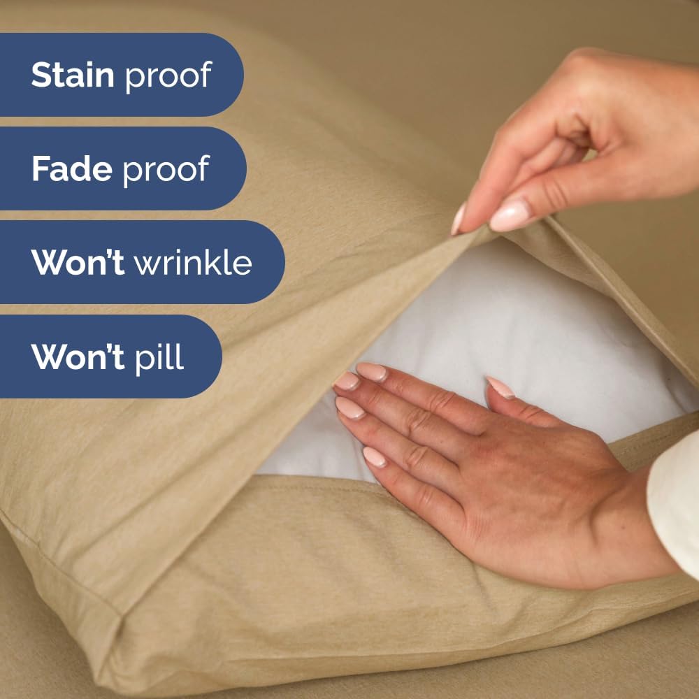 Extra Deep Queen Sheet Set - 6 Piece Breathable & Cooling Sheets - Hotel Luxury Bed Sheets Set - Easy & Secure Fit - Soft, Wrinkle Free & Comfy Sheets Set - White Sheet Set w/Extra Deep Pockets - PuriLite