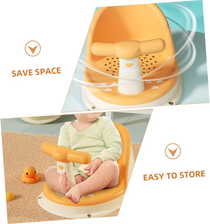 Parliky Portable Bath Seat with Nonslip Support for Bathtub Safe Tub Chair for Months Skid Bath Stool for - PuriLite