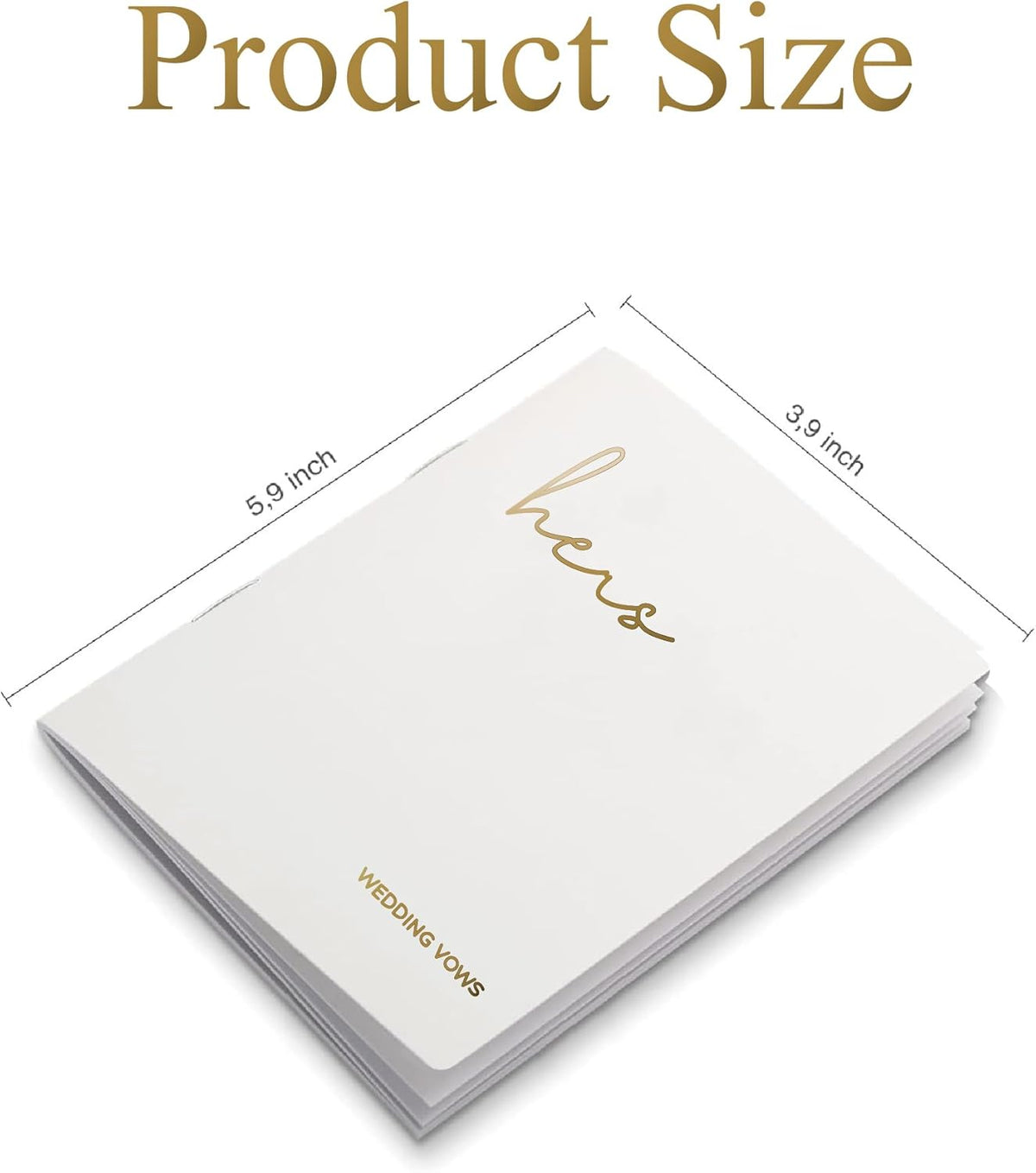 GroomBrideGifts Wedding Vow Book for His and Hers, Soft Touch, Perfectly Sized Bride and Groom Vow Books, Wedding Essentials, Wedding Registry Ideas, His and Hers Gifts - PuriLite