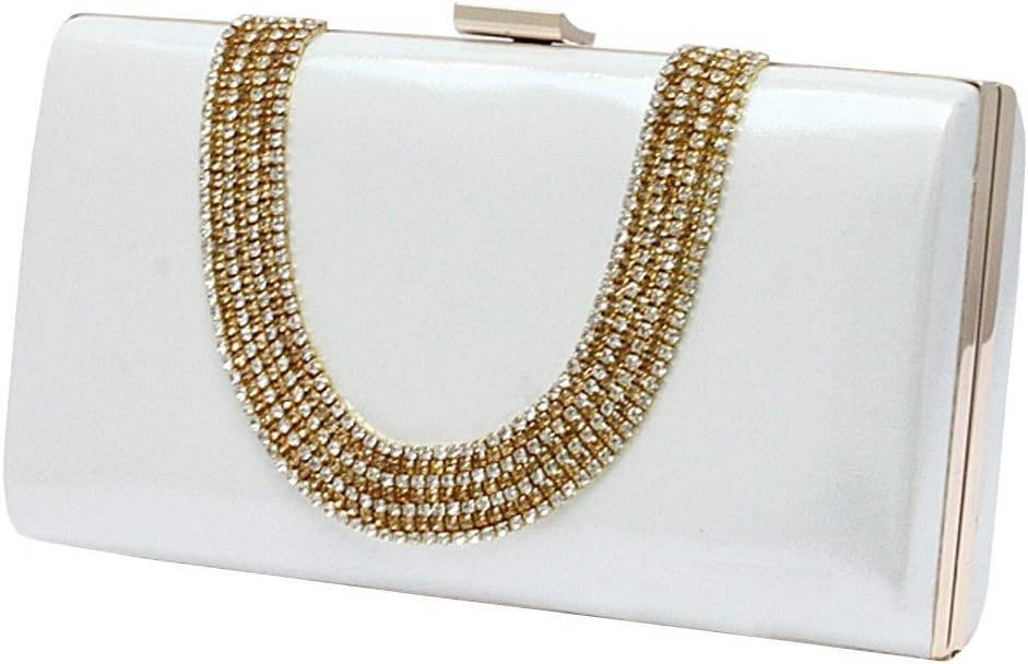 Ankoee Ladies Envelope Clutch Bag Evening Bag Bridal Wedding Bag Handbag Prom Clutches Handbag - PuriLite