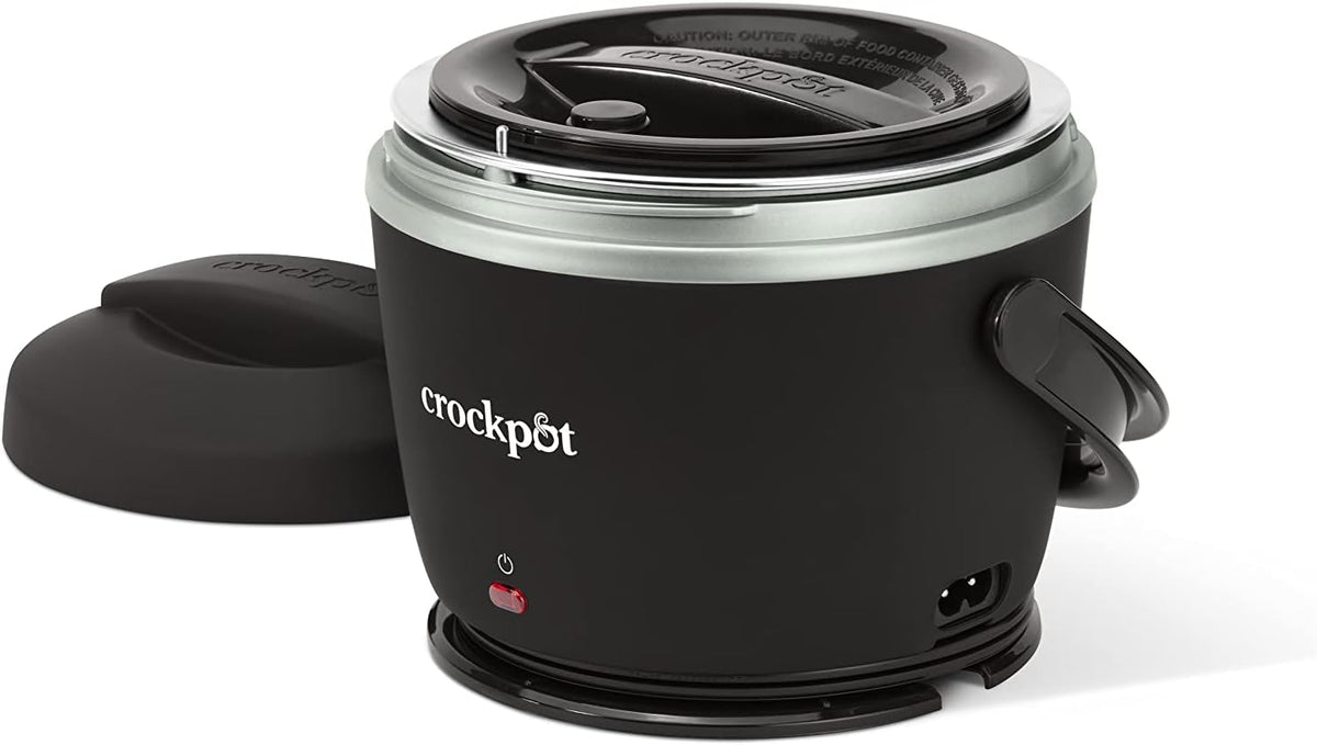 Crock-Pot Lunch Crock Food Warmer, Heated Lunch Box, 20 oz, Licorice Black - PuriLite