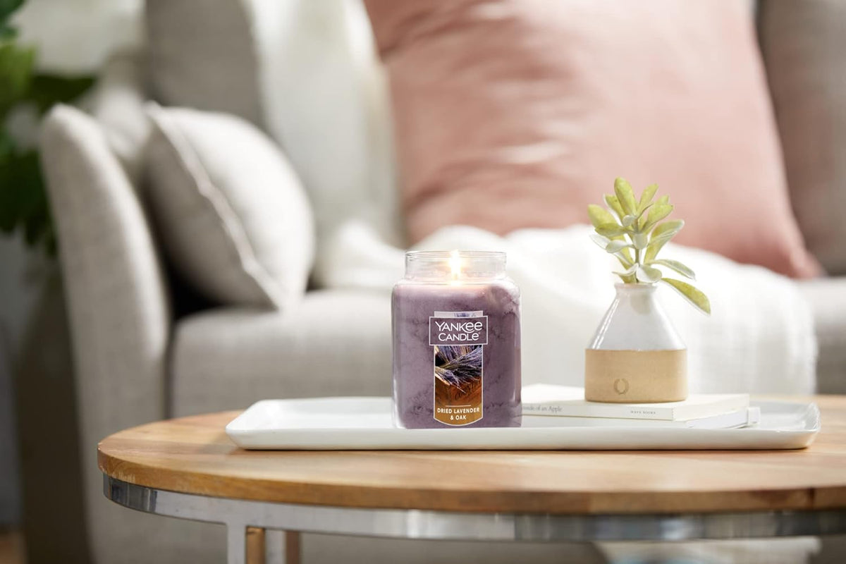 Yankee Candle Scented Candle, Sage & Citrus, Original Large Jar Candle, 110-150 Hours of Burn Time, 22 oz. - PuriLite