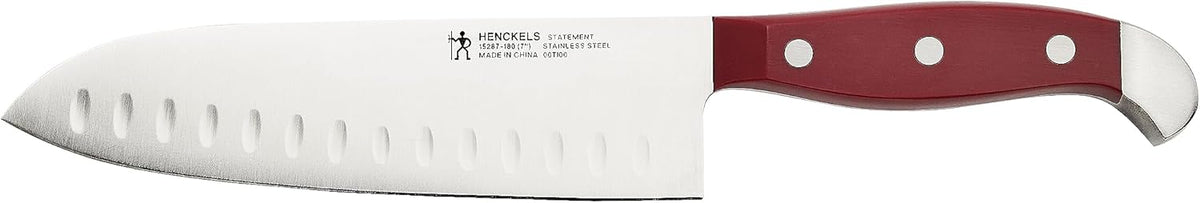 HENCKELS Statement 15Piece White-Handled Knife Block Set with Shears, Sharpening Steel - Dishwasher Safe, Ergonomic Handle - PuriLite