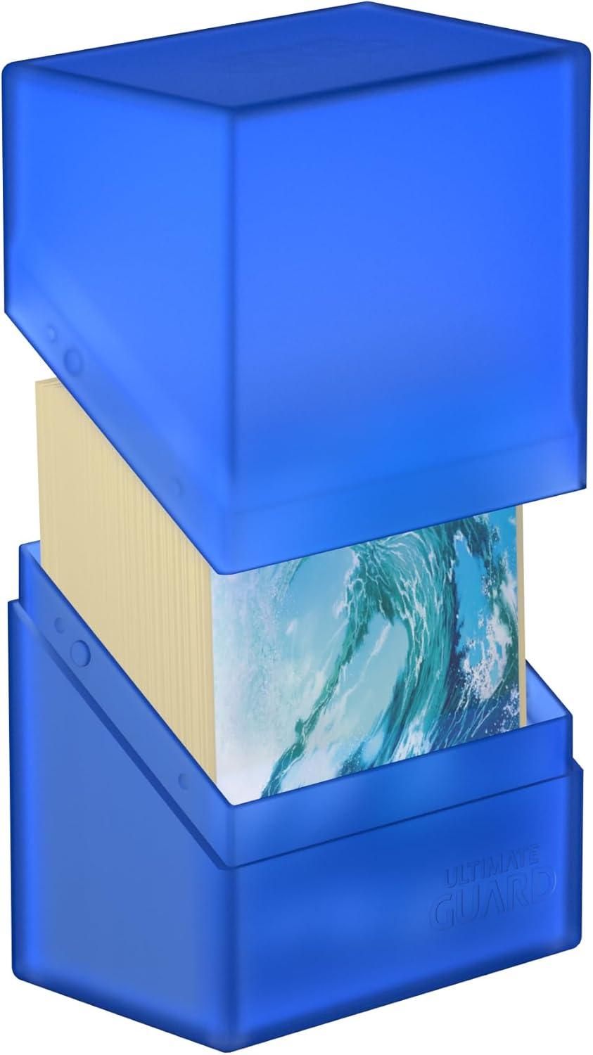 Ultimate Guard Boulder 100+ Classic, Deck Case for 100 Double-Sleeved TCG Cards, Onyx, Secure & Durable Storage for Trading Card Games, Soft-Touch Finish - PuriLite