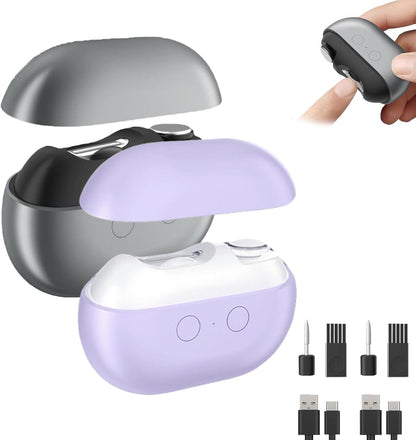 Fanyil Easyclip Smart Nail Clipper, 3-in-1 Electric Nail Clipper, with LED Light and Debris Collector, Portable, Suitable for Home Travel and Gift Giving (Pink) - PuriLite