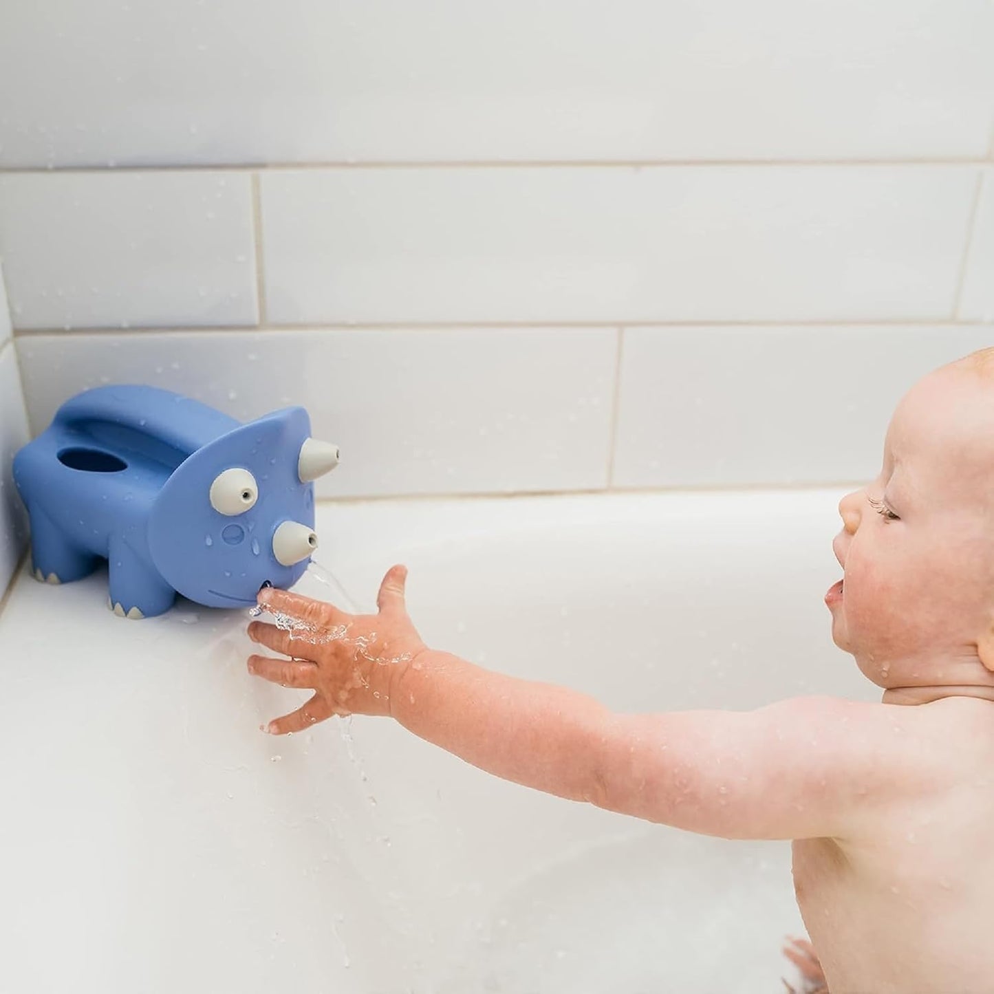 Dr. Brown’s CleanUp Pour & Roar Watering Can, Baby Bath Essentials Kids Toy, BPA Free, Certified Plastic Neutral, 6m+ - PuriLite