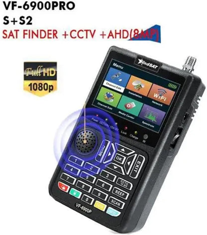 VF-6900P HD Digital Satellite Finder DVB-S/DVB S2/MPEG2 Sat Finder Meter SatelliteTV Receiver Tuner Vs ST-5150 KPT-716TS(VF6900P) - PuriLite