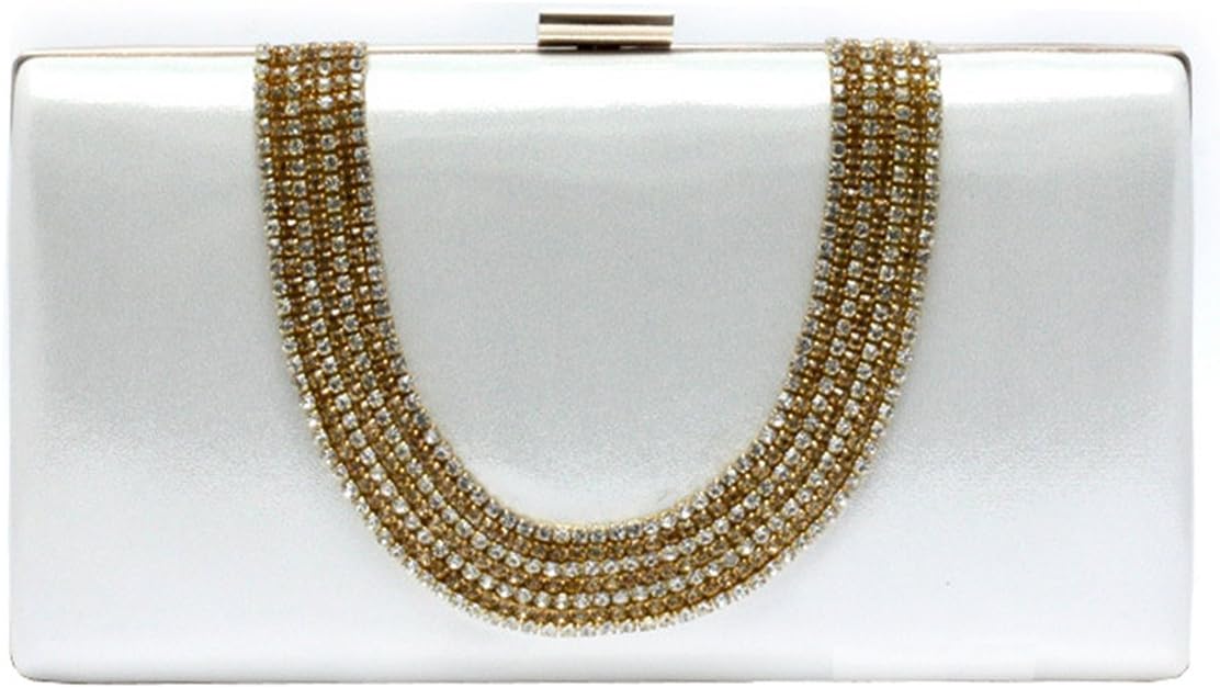 Ankoee Ladies Envelope Clutch Bag Evening Bag Bridal Wedding Bag Handbag Prom Clutches Handbag - PuriLite