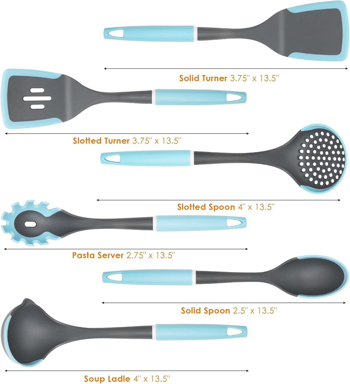 Kitchen Cooking Utensils Set | Silicone Utensils for Cooking | Non Stick Spatula Set | Rotating Utensil Stand | Heat Resistant Kitchen Gadgets - PuriLite