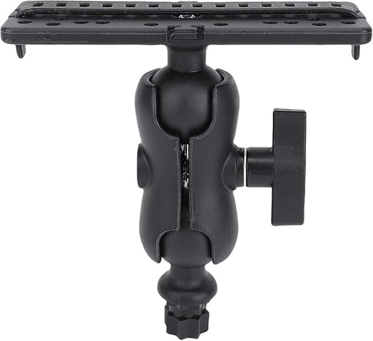 Fish Finder Mount Base, 360 Degree Rotating Fish Finder Bracket Universal Marine Electronic Holder ABS Mounting Plate for Kayaks and Boats - PuriLite