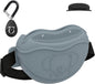 TUCANA Silicone Dog Treat Pouch for Pet Training – Upgraded 4 Strong Magnets Enhanced Magnetic Closure, Ease of Cleaning, Come with Adjustable Wasit Belt and Effective Dog Clicker (Grey) - PuriLite