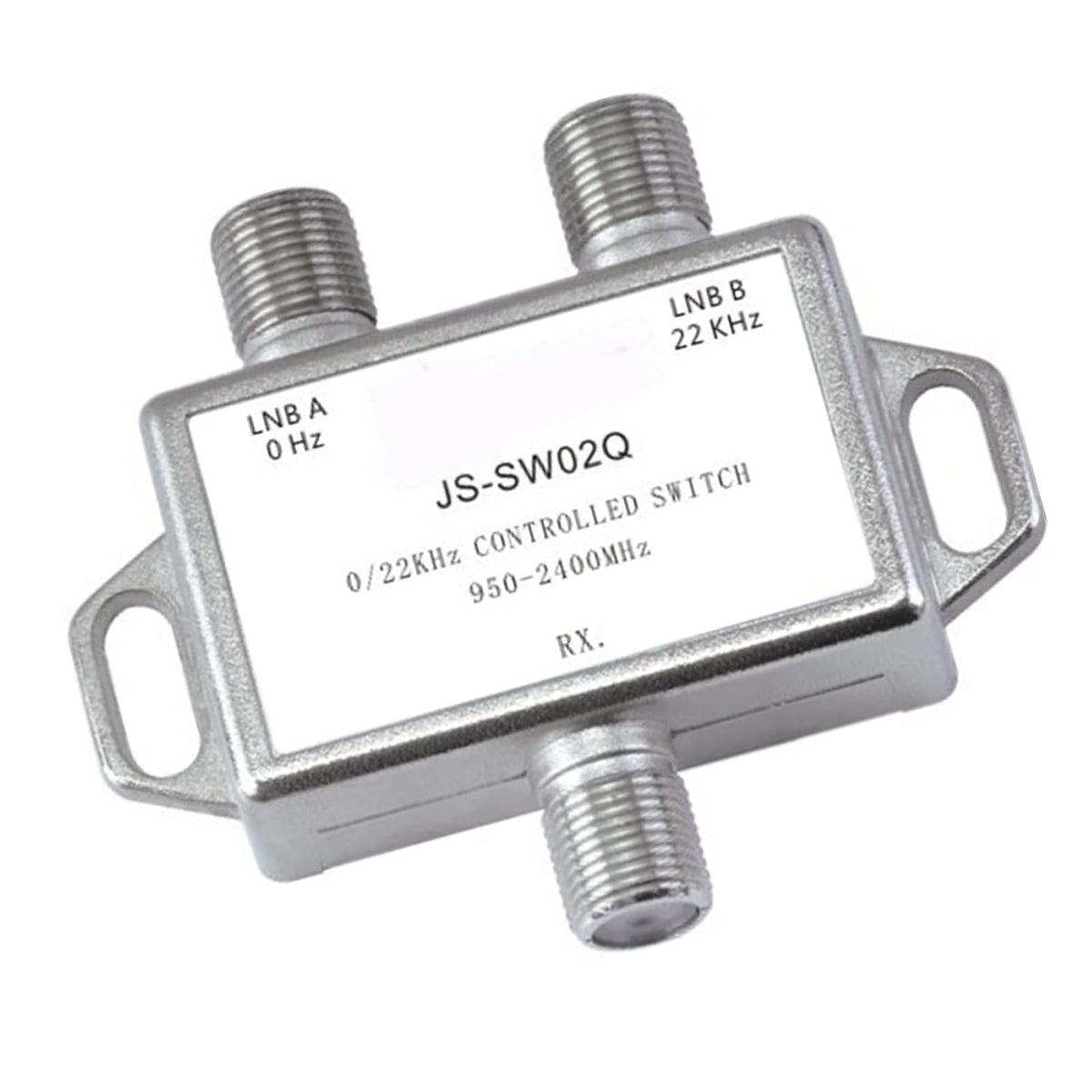 Satellite Switch, 0/22KHz, Compact Zinc Alloy TV Switch, Stable, Professional Easy to Use, Premium Material, for Switching TV Channels - PuriLite