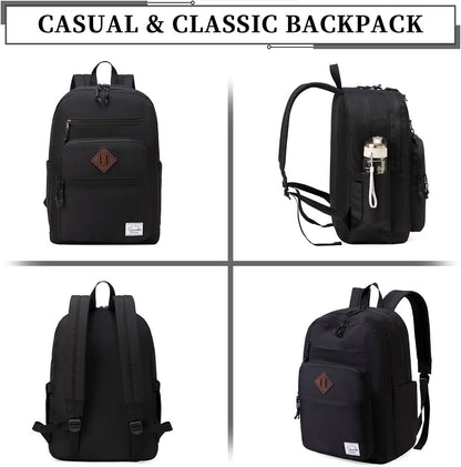 School Backpack for Men Women,Vaschy Lightweight School Bag Bookbag Casual Daypack for High School/College/Teens/Travel/Work - PuriLite