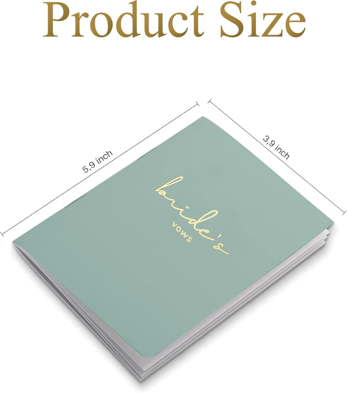 GroomBrideGifts Wedding Vow Book for His and Hers, Soft Touch, Perfectly Sized Bride and Groom Vow Books, Wedding Essentials, Wedding Registry Ideas, His and Hers Gifts - PuriLite