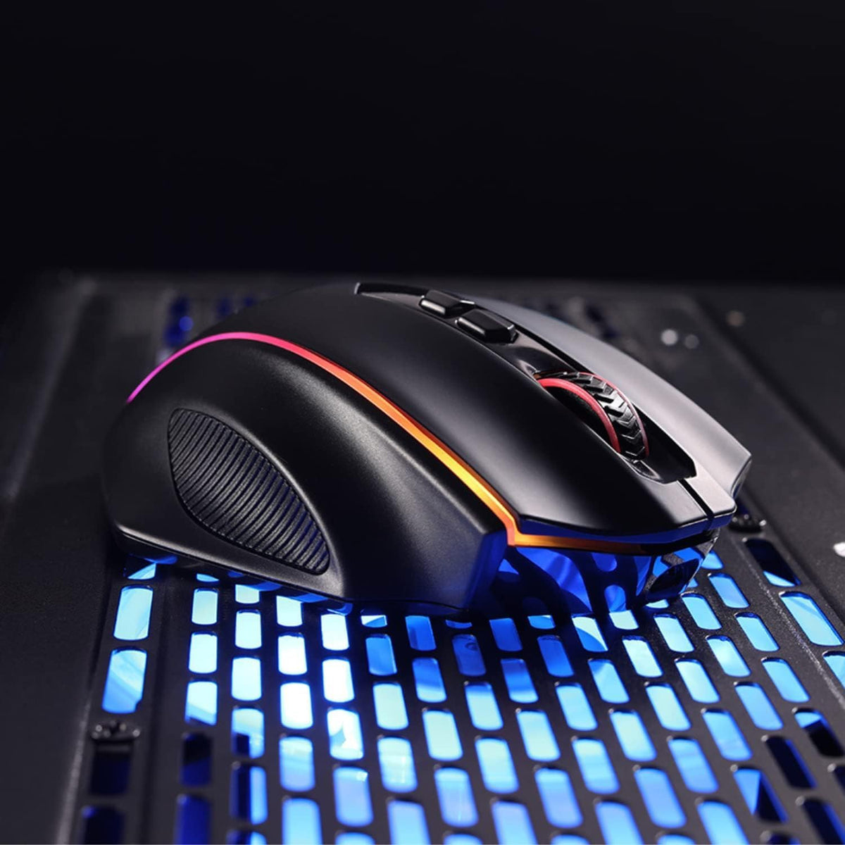 Redragon M686 Wireless Gaming Mouse, 16000 DPI Wired/Wireless Mouse with Professional Sensor, 45-Hour Durable Power Capacity, Customizable Macro and RGB Backlight for PC/Mac/Laptop - PuriLite