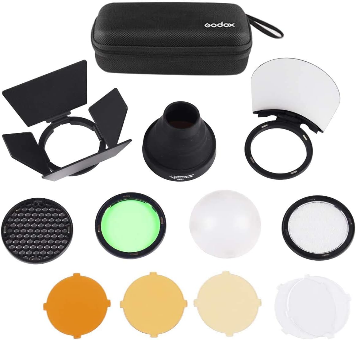 Godox AK-R1 Pocket Flash Light Accessories Kit for V1 Series and AD200 Pro - Compatible With Round Flash Head - PuriLite