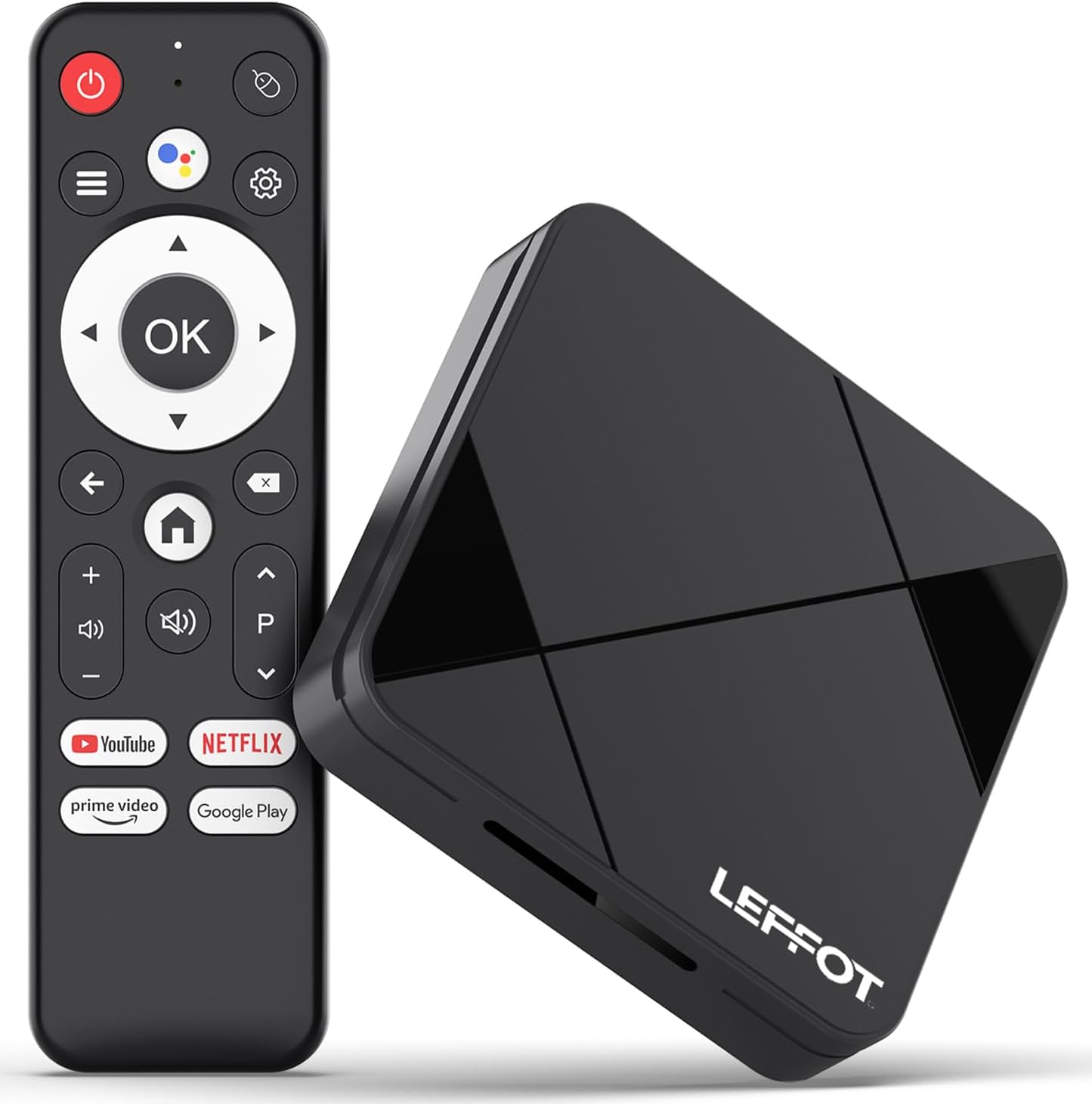 LEFFOT Android TV Box 2025,4K UHD Steaming Devices for TV,2GBRAM + 8GBROM,with HDR10,2.4G&5G WIFI6,BT 5.0,Smat TV Box RK3518 - PuriLite