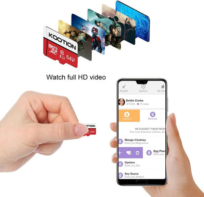 KOOTION 10 Pack 16 GB Micro SD Card Class-10 Micro SDHC Card 16 GB UHS-I High Speed TF Card R Flash C10 U1 Memory Card - PuriLite