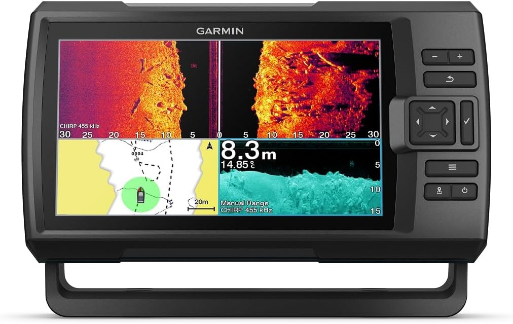 Garmin Striker Vivid 4cv, Easy-to-Use 4-inch Color Fishfinder and Sonar Transducer, Vivid Scanning Sonar Color Palettes (010-02550-00) - PuriLite
