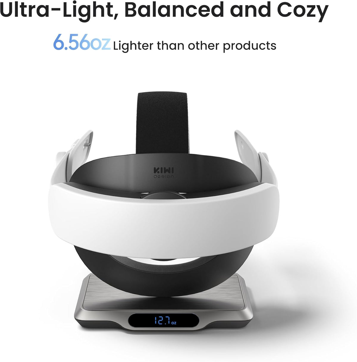 KIWI design K4 Boost Battery Head Strap for Meta Oculus Quest 3/3S, Adjustable VR Headband Accessories with Dual Charge, Extend Playtime & Reduce Facial Stress - PuriLite