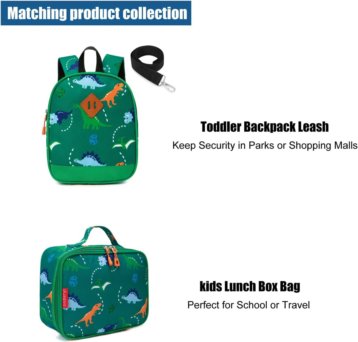 JinBeryl Kids Backpack for Toddler School Bag Small Size and Lightweight - PuriLite